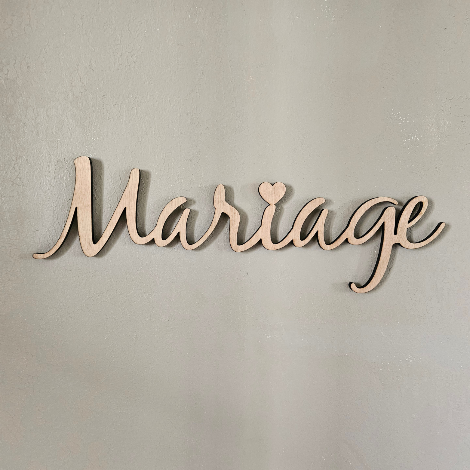 ✨ Déco " Mot Mariage" en Bois 💖