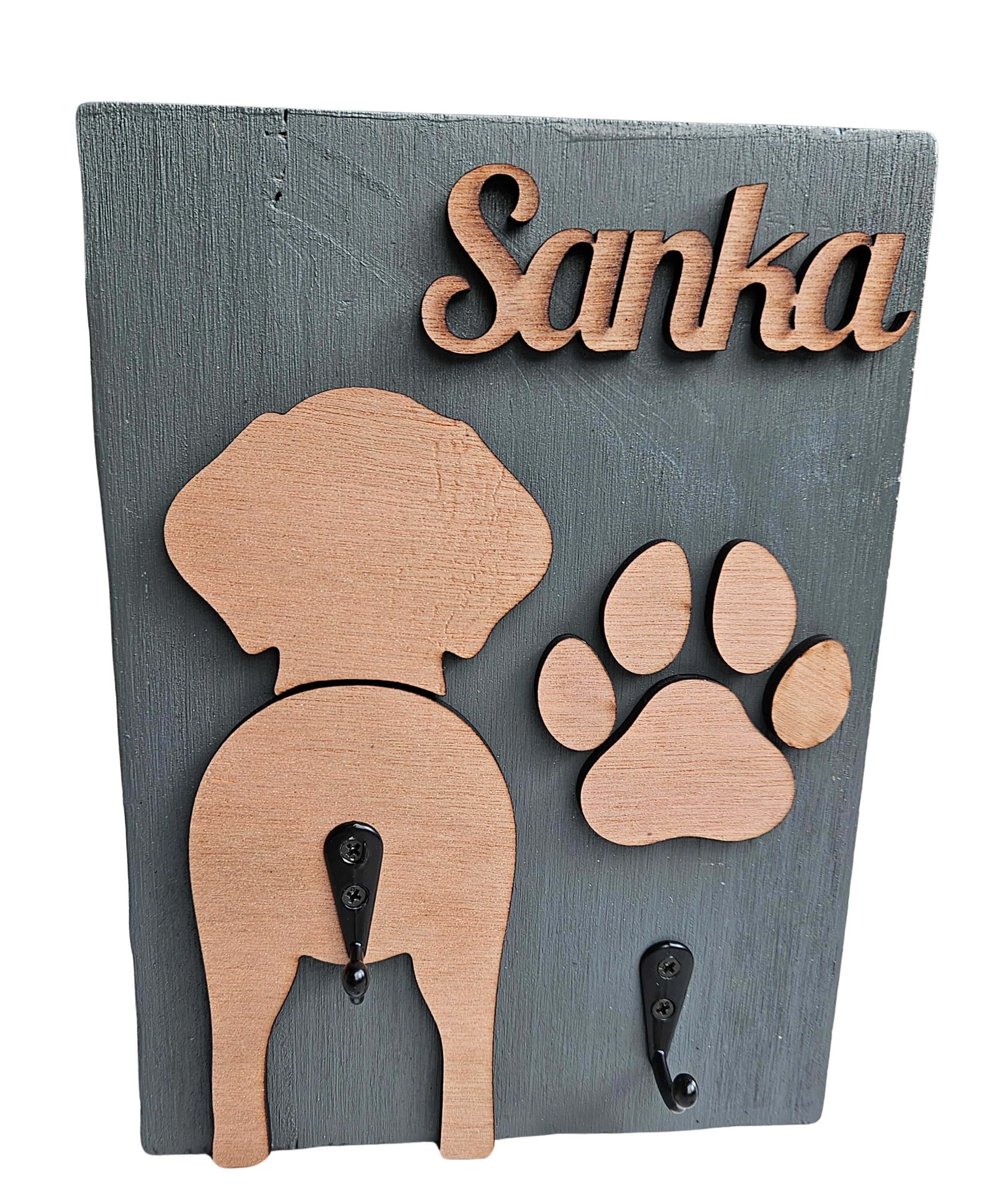 Porte-laisse mural pour chien Personnalisable